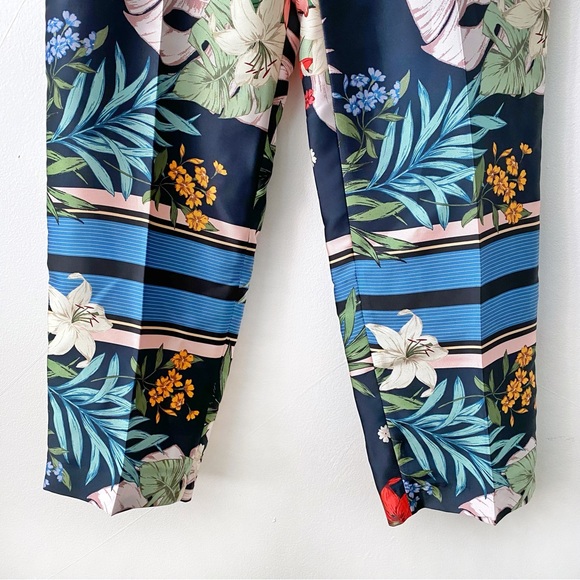 Straight Leg Floral Dress Pants - Picture 3 of 6